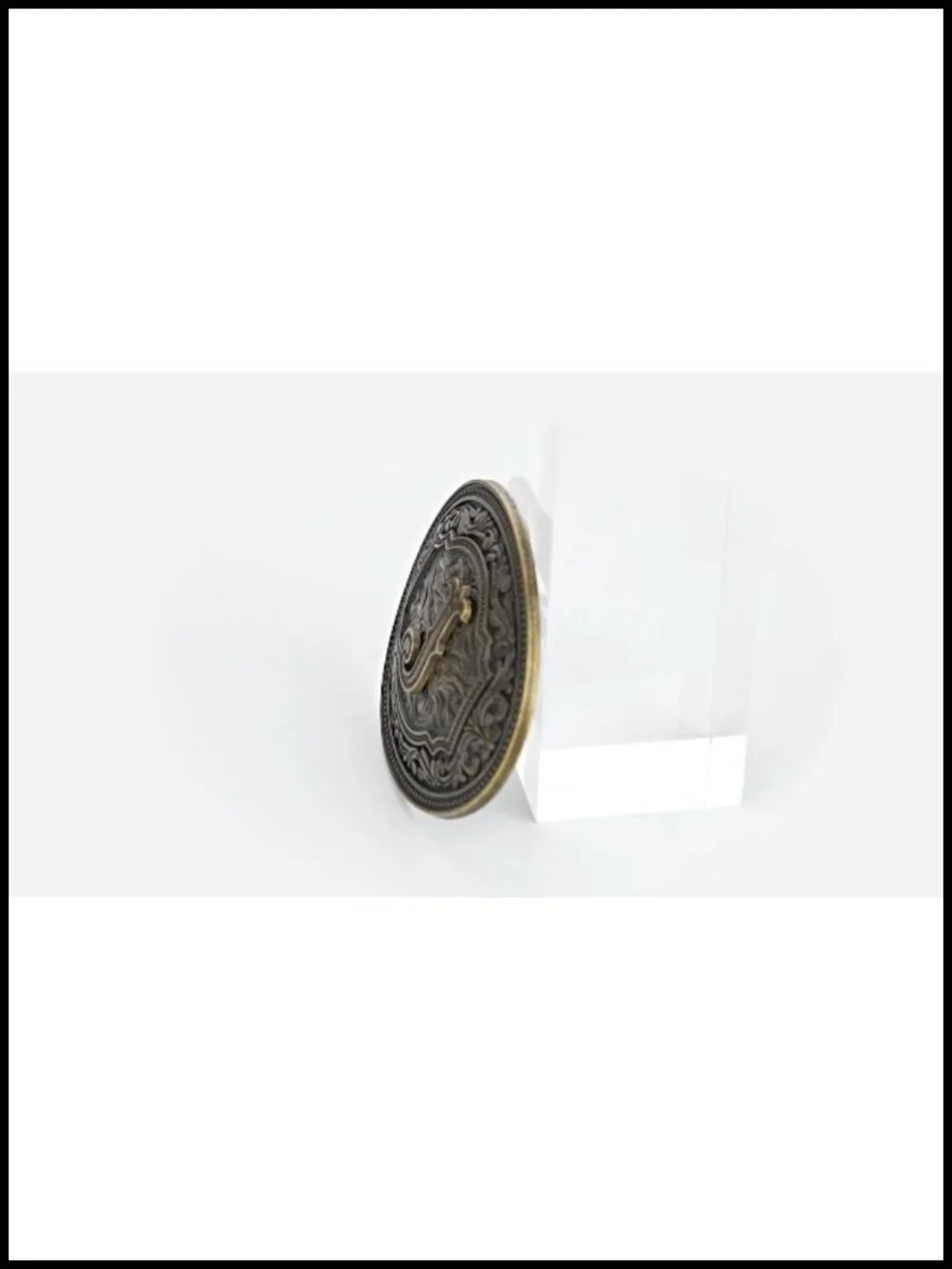 Western Cowboy Belt Buckle with Initial Letter Floral Design Zinc Alloy